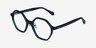 Aldridge Dark Green AcetateEyeglass Frames from EyeBuyDirect, Angle View