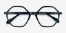 Aldridge Dark Green AcetateEyeglass Frames from EyeBuyDirect, Closed View