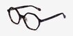 Aldridge Tortoise AcetateEyeglass Frames from EyeBuyDirect, Angle View