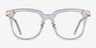 Hadley Clear Gold AcetateEyeglass Frames from EyeBuyDirect, Front View