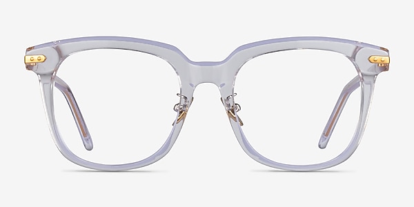 Hadley Clear Gold Acetate Eyeglass Frames