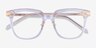 Hadley Clear Gold AcetateEyeglass Frames from EyeBuyDirect, Closed View
