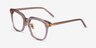 Hadley Champagne Gold AcétateMontures de lunettes de vue d'EyeBuyDirect, Vue d'Angle