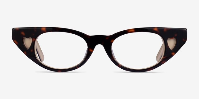 Cora Tortoise Beige AcetateEyeglass Frames from EyeBuyDirect, Front View