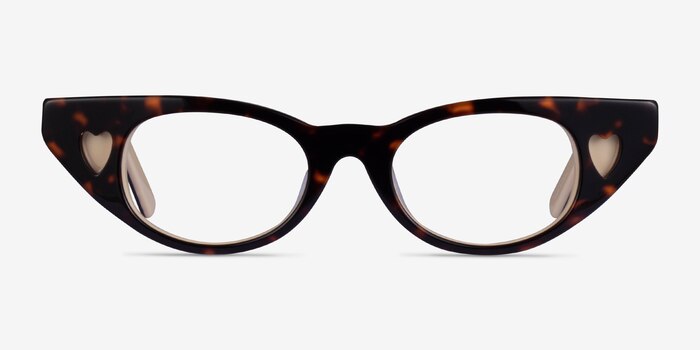 Cora Tortoise Beige Acetate Eyeglass Frames from EyeBuyDirect