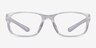 Furnace Clear Gray PlasticEyeglass Frames from EyeBuyDirect, Front View