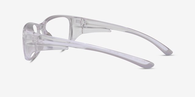 Furnace Clear Gray PlasticEyeglass Frames from EyeBuyDirect, Side View
