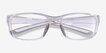 Furnace Clear Gray PlasticEyeglass Frames from EyeBuyDirect, Closed View