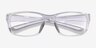 Furnace Clear Gray PlasticEyeglass Frames from EyeBuyDirect, Closed View