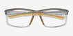 Drill Clear Gray Yellow PlasticEyeglass Frames from EyeBuyDirect, Closed View
