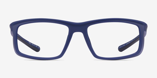 Drill Navy Black PlasticEyeglass Frames from EyeBuyDirect, Front View