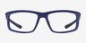 Drill Navy Black PlasticEyeglass Frames from EyeBuyDirect, Front View