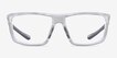 Cast Clear Gray PlasticEyeglass Frames from EyeBuyDirect, Front View