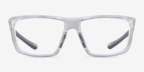 Cast Clear Gray Plastic Eyeglass Frames
