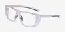 Cast Clear Gray PlasticEyeglass Frames from EyeBuyDirect, Angle View