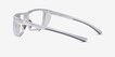 Cast Clear Gray PlasticEyeglass Frames from EyeBuyDirect, Side View
