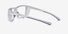 Cast Clear Gray PlasticEyeglass Frames from EyeBuyDirect, Side View