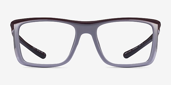 Ignite Dark Red Gray Plastique Montures de lunettes de vue