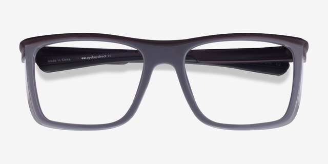 Ignite Dark Red Gray PlasticEyeglass Frames from EyeBuyDirect, Closed View