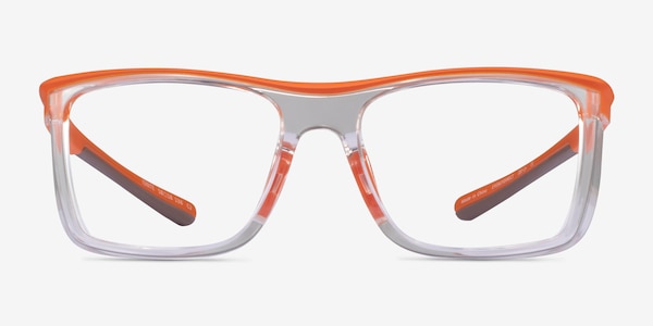 Ignite Orange Clear Plastic Eyeglass Frames