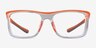 Ignite Orange Clear PlasticEyeglass Frames from EyeBuyDirect, Front View