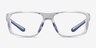 Buff Clear Blue PlasticEyeglass Frames from EyeBuyDirect, Front View