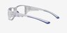 Buff Clear Blue PlasticEyeglass Frames from EyeBuyDirect, Side View