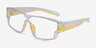 Weld Clear Yellow PlasticEyeglass Frames from EyeBuyDirect, Angle View