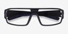 Dust Black Navy PlasticEyeglass Frames from EyeBuyDirect, Closed View