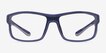 Molten Navy Gray PlasticEyeglass Frames from EyeBuyDirect, Front View