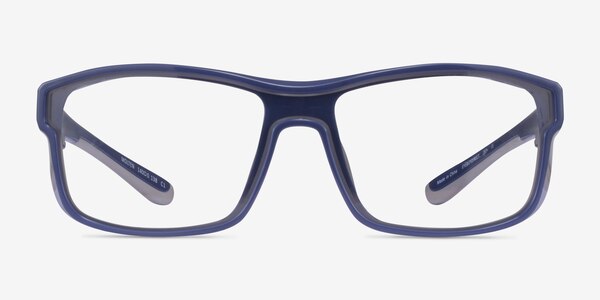 Molten Navy Gray Plastique Montures de lunettes de vue