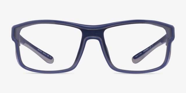 Molten Navy Gray PlasticEyeglass Frames from EyeBuyDirect, Front View