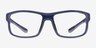 Molten Navy Gray PlasticEyeglass Frames from EyeBuyDirect, Front View