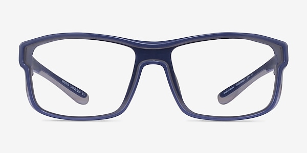 Molten Navy Gray Plastic Eyeglass Frames