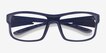 Molten Navy Gray PlasticEyeglass Frames from EyeBuyDirect, Closed View