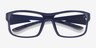 Molten Navy Gray PlasticEyeglass Frames from EyeBuyDirect, Closed View