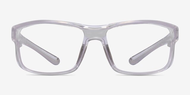 Molten Clear Gray PlasticEyeglass Frames from EyeBuyDirect, Front View