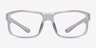 Molten Clear Gray PlasticEyeglass Frames from EyeBuyDirect, Front View