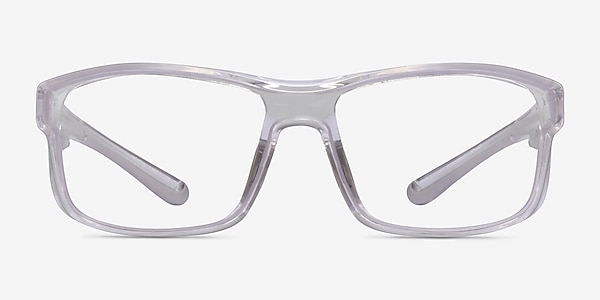Molten Clear Gray Plastic Eyeglass Frames