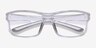 Molten Clear Gray PlasticEyeglass Frames from EyeBuyDirect, Closed View