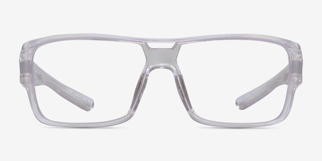 Flash Clear Gray PlasticEyeglass Frames from EyeBuyDirect, Front View