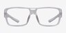 Flash Clear Gray PlasticEyeglass Frames from EyeBuyDirect, Front View