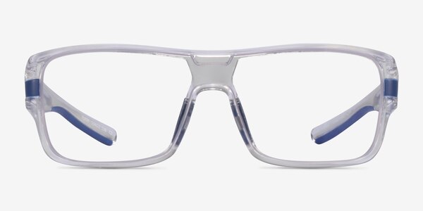 Flash Clear Blue Plastic Eyeglass Frames