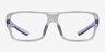 Flash Clear Blue PlasticEyeglass Frames from EyeBuyDirect, Front View