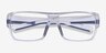 Flash Clear Blue PlasticEyeglass Frames from EyeBuyDirect, Closed View