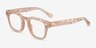 Aglow Champagne AcetateEyeglass Frames from EyeBuyDirect, Angle View