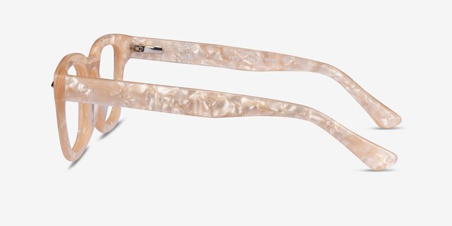 Aglow Champagne AcetateEyeglass Frames from EyeBuyDirect, Side View