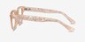 Aglow Champagne AcetateEyeglass Frames from EyeBuyDirect, Side View