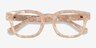Aglow Champagne AcetateEyeglass Frames from EyeBuyDirect, Closed View