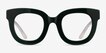 Astra Dark Green White AcetateEyeglass Frames from EyeBuyDirect, Front View